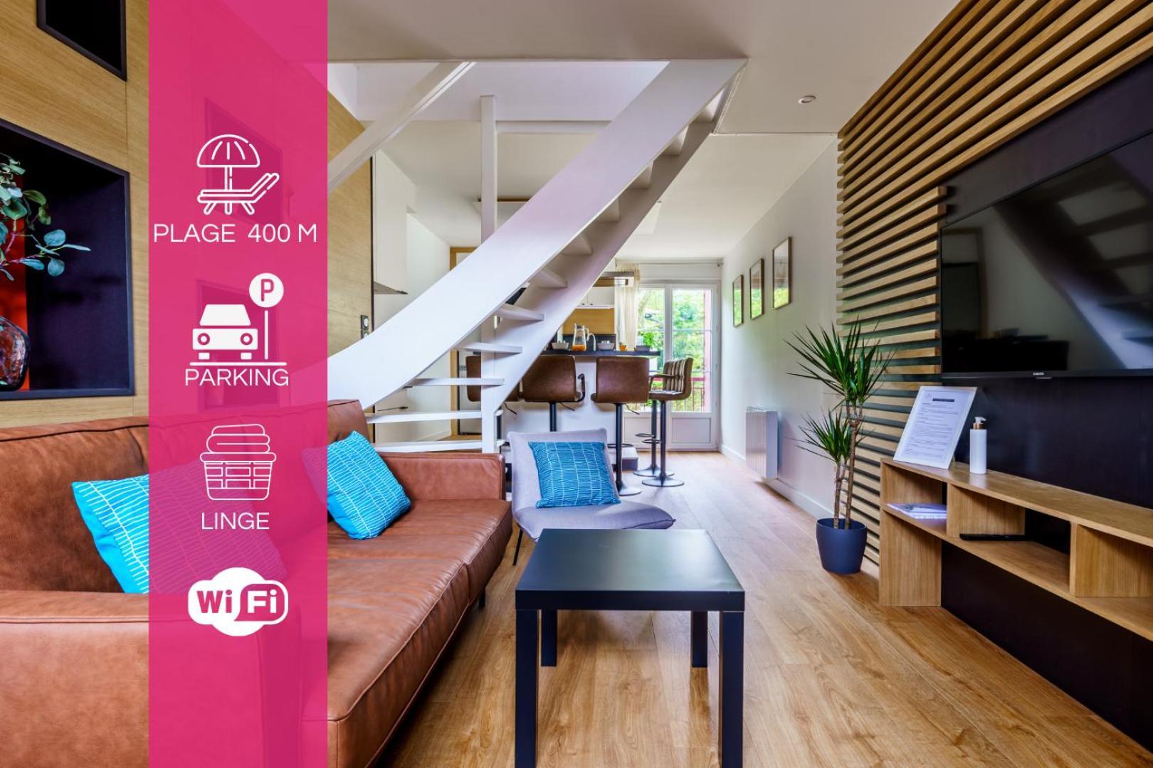 Ilbetea - Ideal Couple - Duplex Tout Confort - Plage A 400 M - Parking 생장드루즈 외부 사진